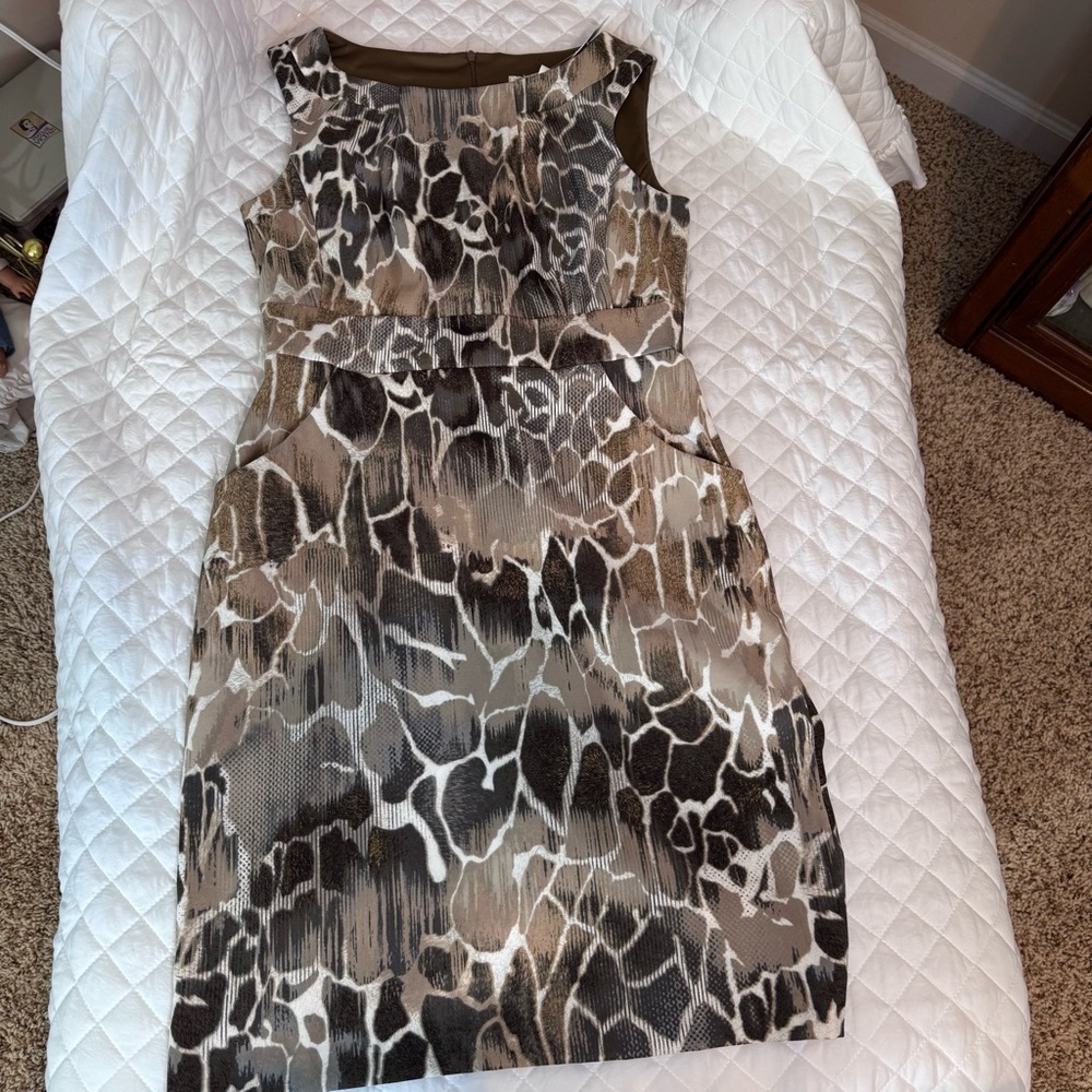 Dress Barn Women’s Casual Sheath Dress Brown Size 10 New Sleeveless